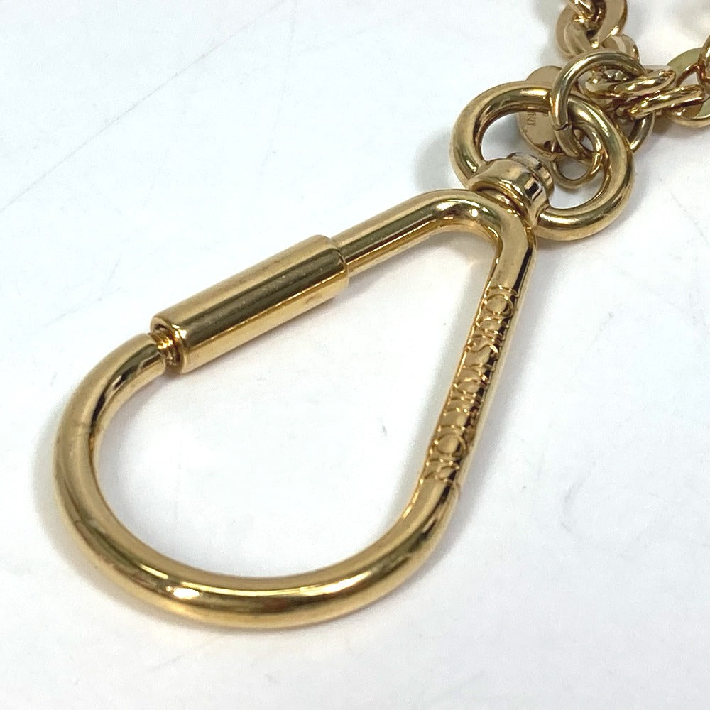 LOUIS VUITTON key ring M65124 leather purple Tassel ribbon Key ring
