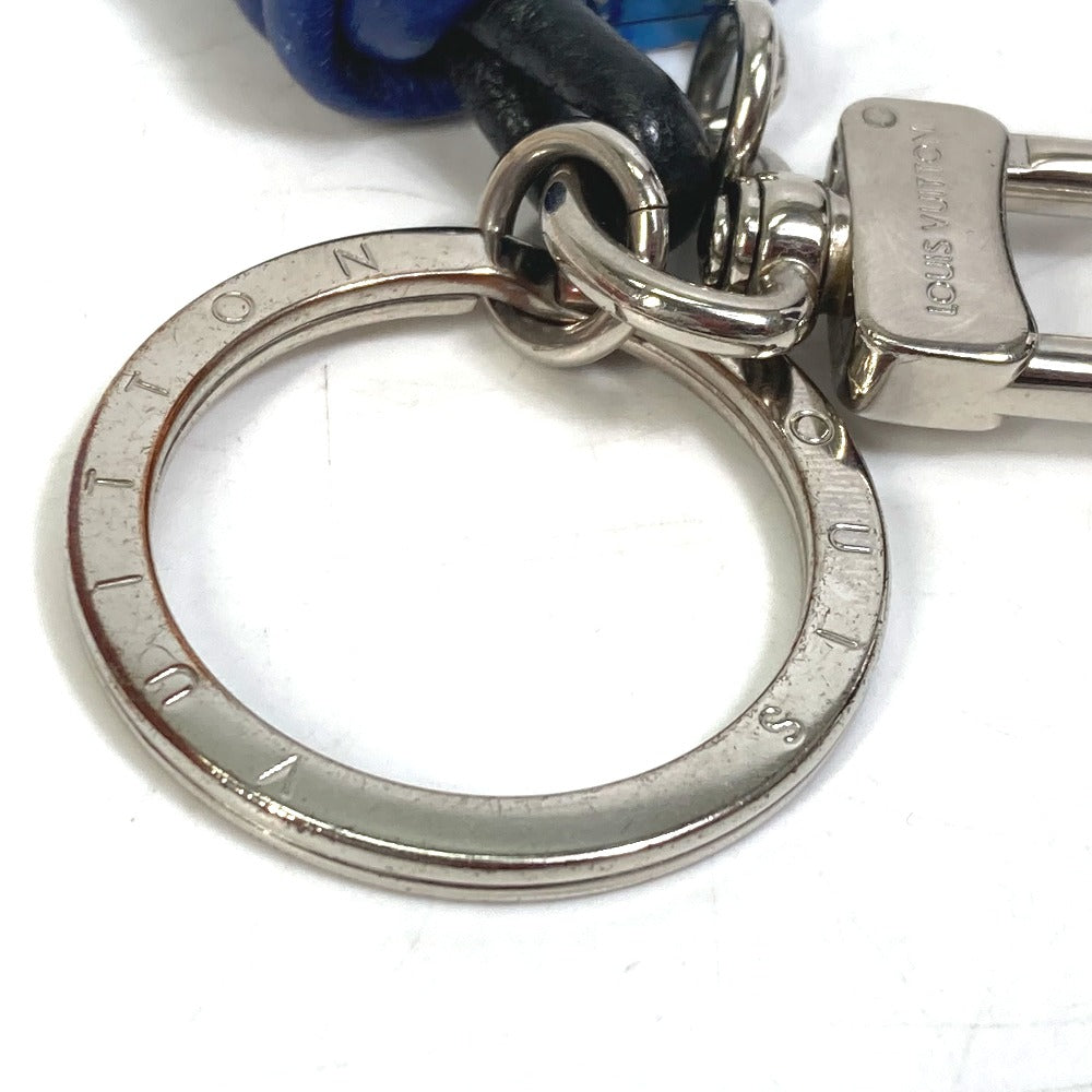 LOUIS VUITTON key ring M61713 leather blue Porto Crenot Rock