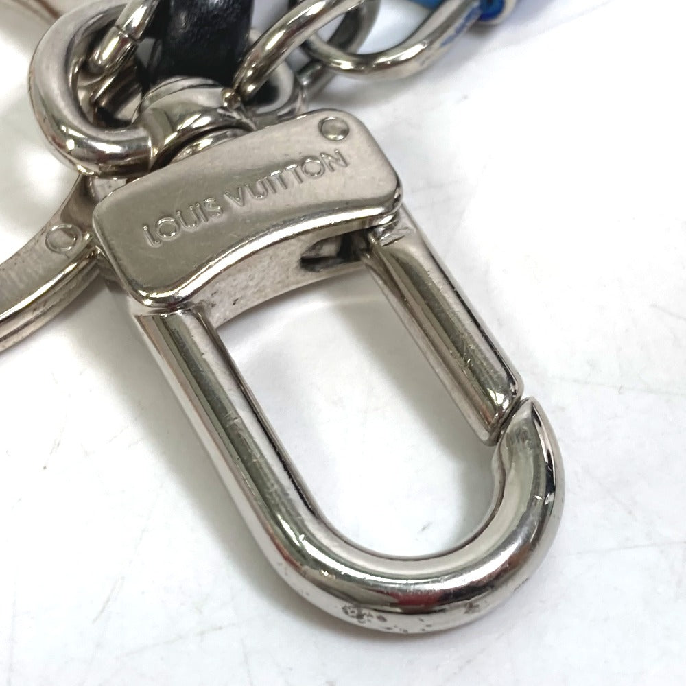 LOUIS VUITTON key ring M61713 leather blue Porto Crenot Rock