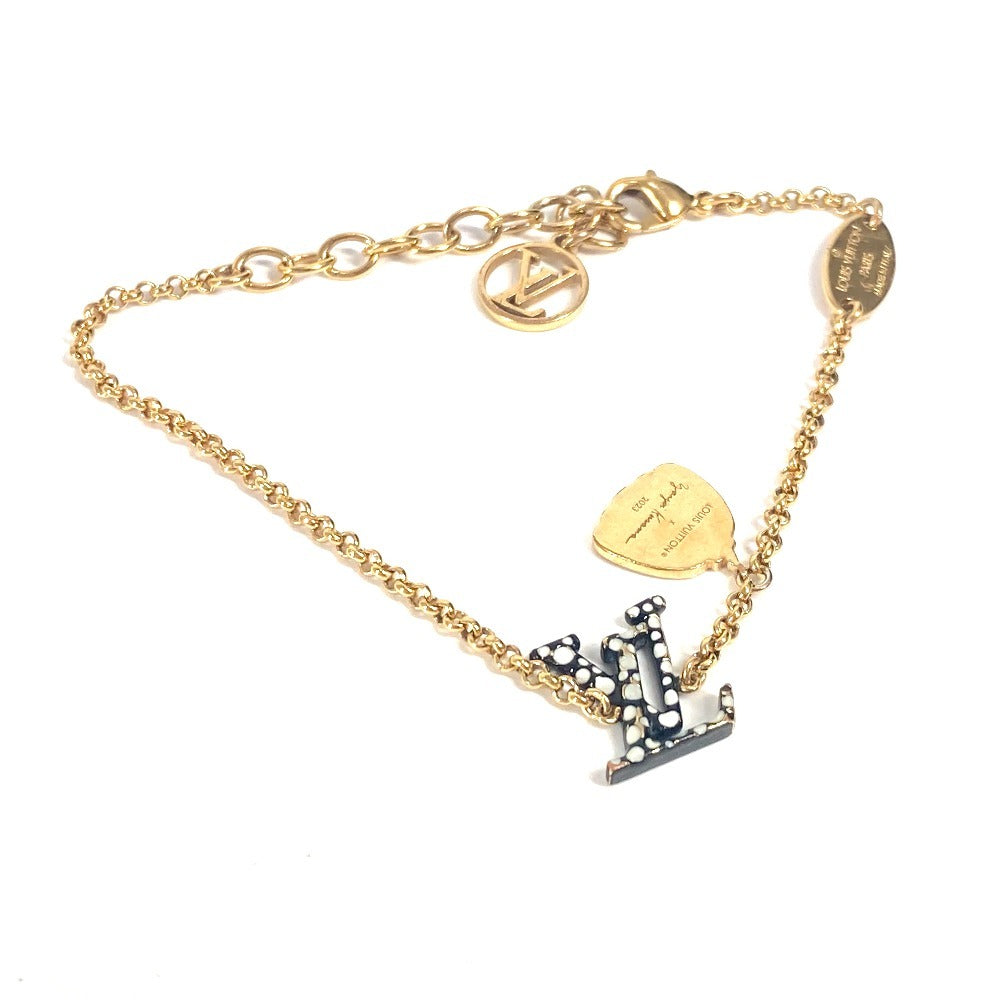 LOUIS VUITTON bracelet M0969A metal black LVxYK Yayoi Kusama collaboration polka dot pumpkin Bracelet LV Iconic Women