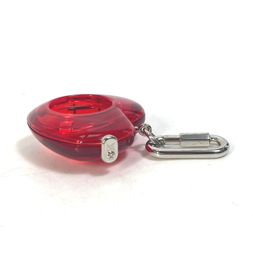 LOUIS VUITTON key ring R17599 plastic Red Carabiner Tambour Horizon Heart