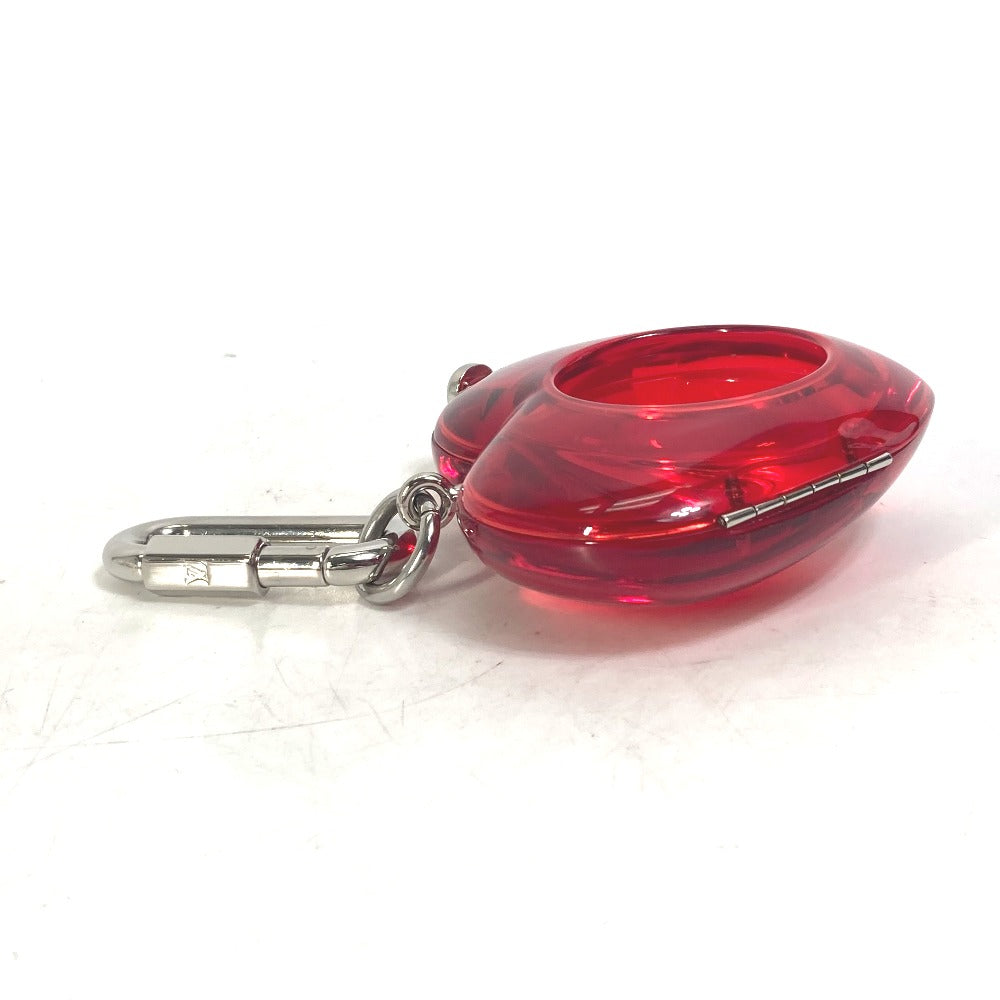 LOUIS VUITTON key ring R17599 plastic Red Carabiner Tambour Horizon Heart
