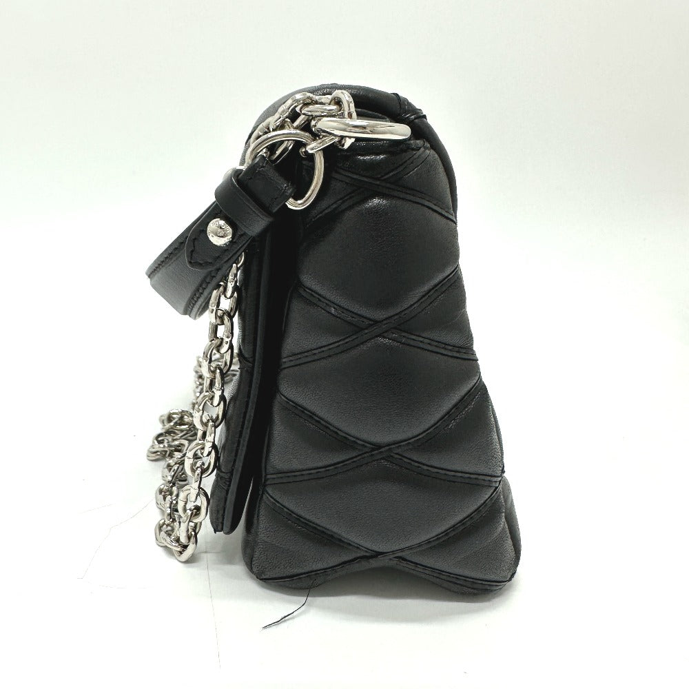 LOUIS VUITTON Shoulder Bag M50216 leather black quilting Martage Women