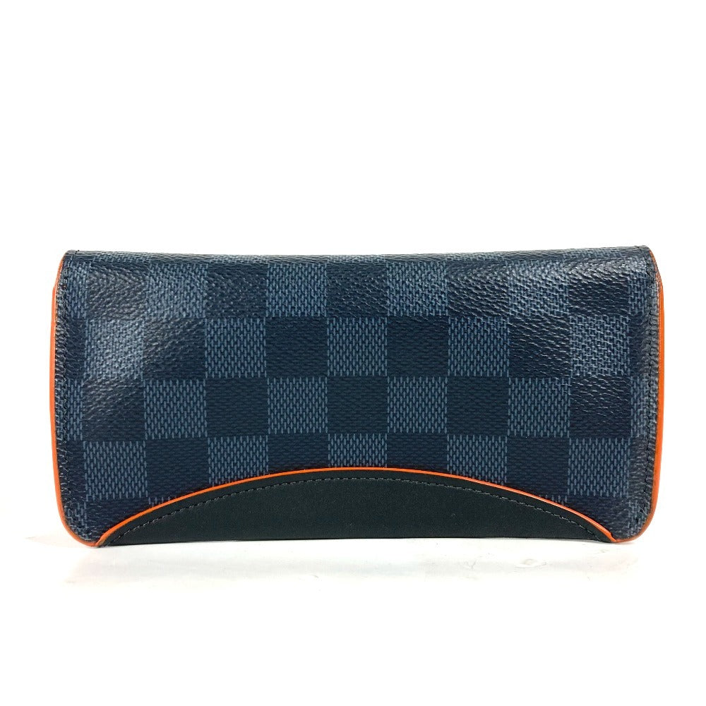 LOUIS VUITTON Pouch GI0380 Damier Cobalt Canvas Navy Damier Cobalt Etui Lunet Woody unisex(Unisex)