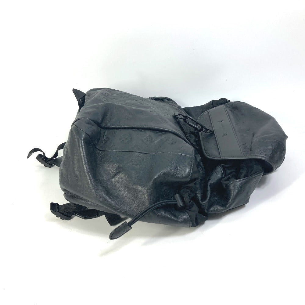 LOUIS VUITTON Backpack M43680 leather black Monogram shadow Discovery backpack