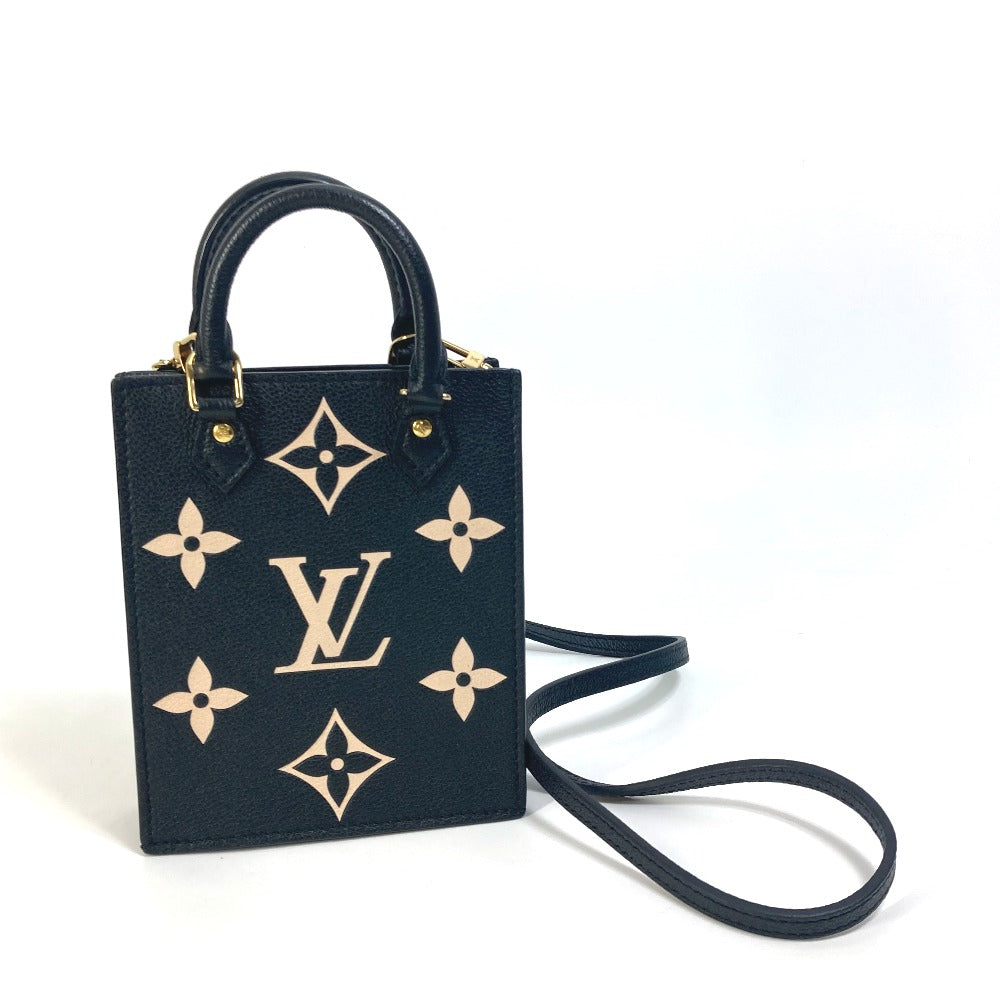 LOUIS VUITTON Shoulder Bag M81416  Monogram Ann Platt Leather black Monogram Ann Platt Petit Sac Plat Women