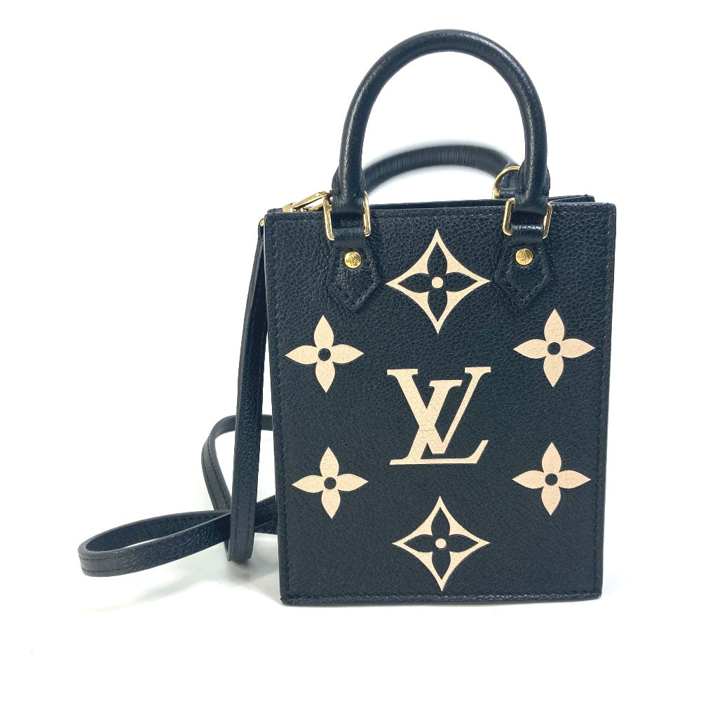 LOUIS VUITTON Shoulder Bag M81416  Monogram Ann Platt Leather black Monogram Ann Platt Petit Sac Plat Women