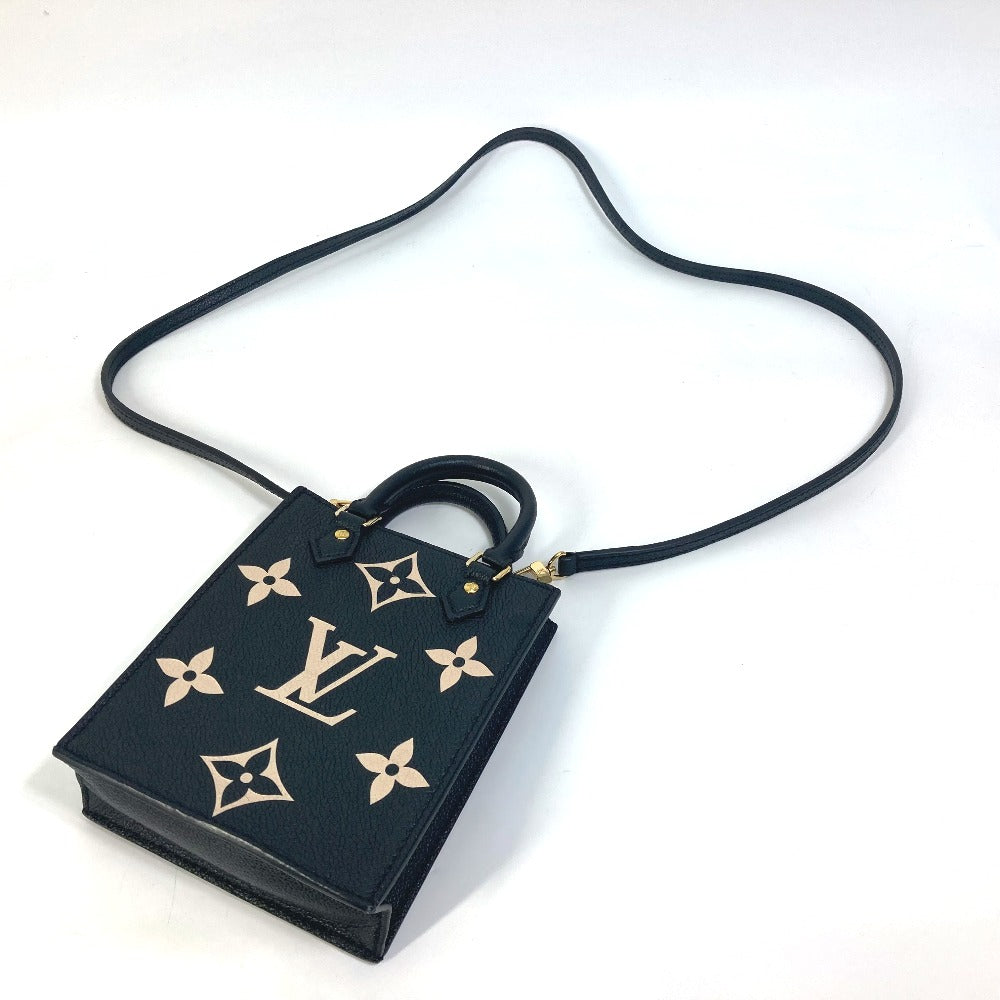 LOUIS VUITTON Shoulder Bag M81416  Monogram Ann Platt Leather black Monogram Ann Platt Petit Sac Plat Women