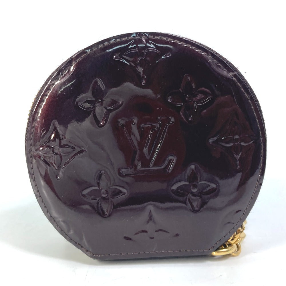 LOUIS VUITTON Coin case M91386 Monogram Vernis purple Monogram Vernis portomone ecruil Women