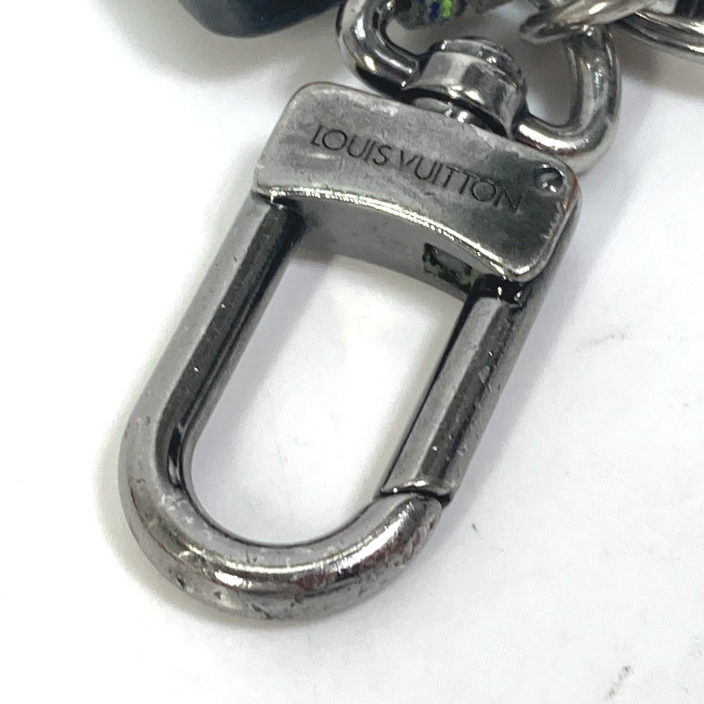 LOUIS VUITTON key ring MP0929 Coated canvas Gray type Monogram Eclipse Glaze Portocle Tag Monogram Fluo