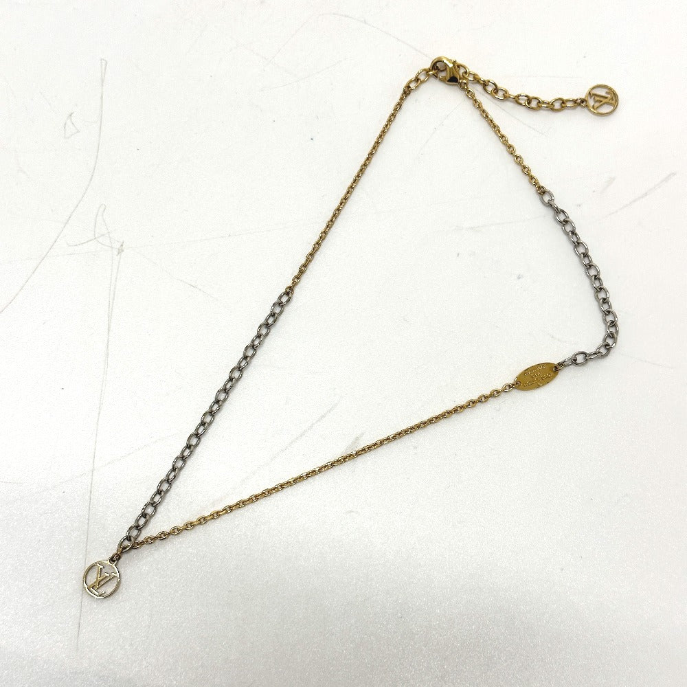 LOUIS VUITTON Necklace M68074 metal gold Necklace Logomania