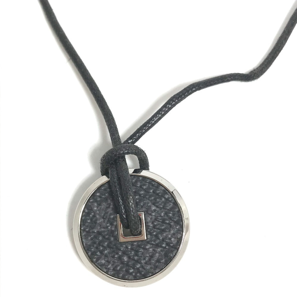 LOUIS VUITTON Necklace M62589 metal Silver Monogram Eclipse Collier Coin Necklace
