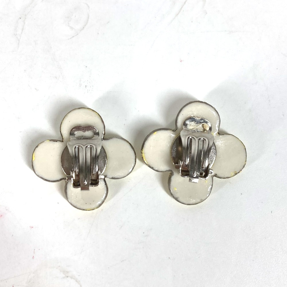 LOUIS VUITTON Earring ceramic white Flower flower