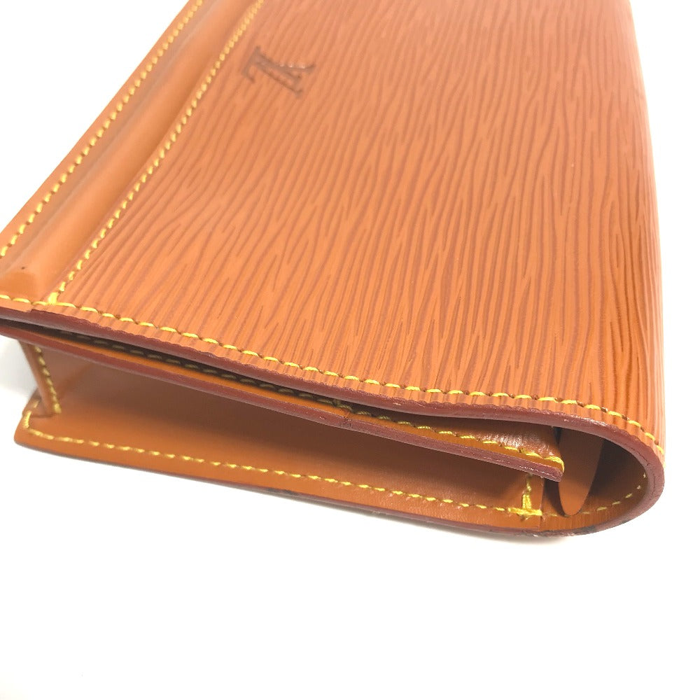 LOUIS VUITTON Pouch M52603 Epi Leather Brown Epi Santure Tilsit Women
