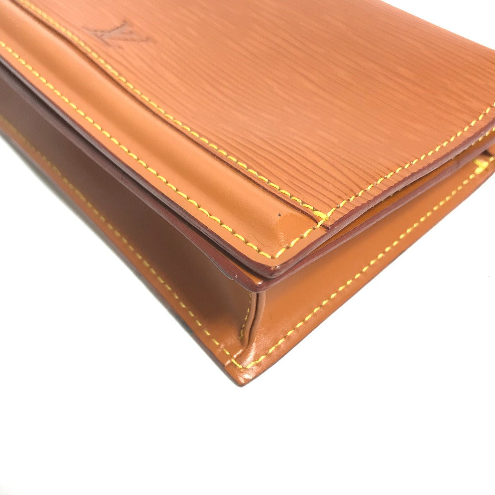 LOUIS VUITTON Pouch M52603 Epi Leather Brown Epi Santure Tilsit Women