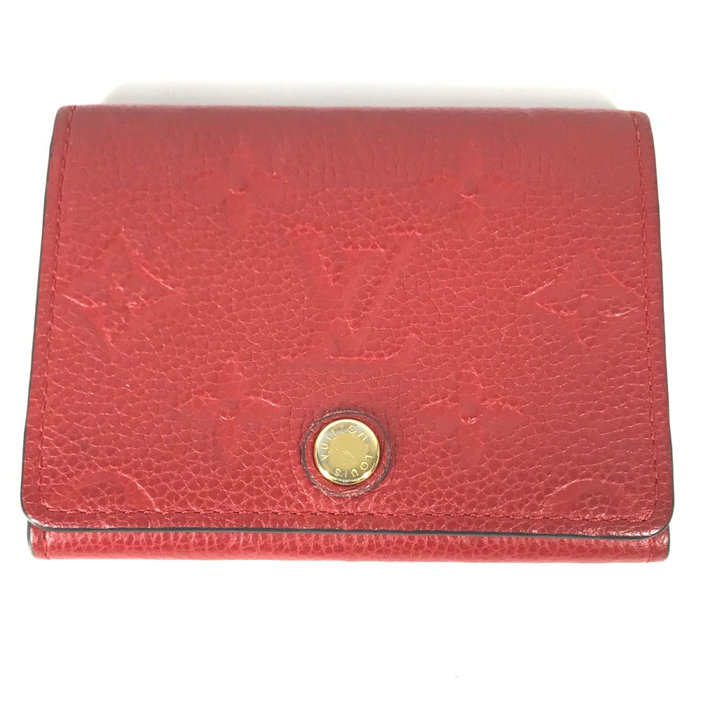 LOUIS VUITTON Card Case M58457 Monogram Ann Platt Leather Red Monogram Ann Platt Annevelt Cult De Vigitte Women