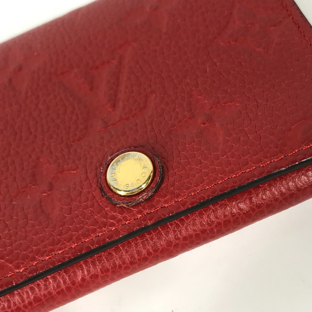 LOUIS VUITTON Card Case M58457 Monogram Ann Platt Leather Red Monogram Ann Platt Annevelt Cult De Vigitte Women