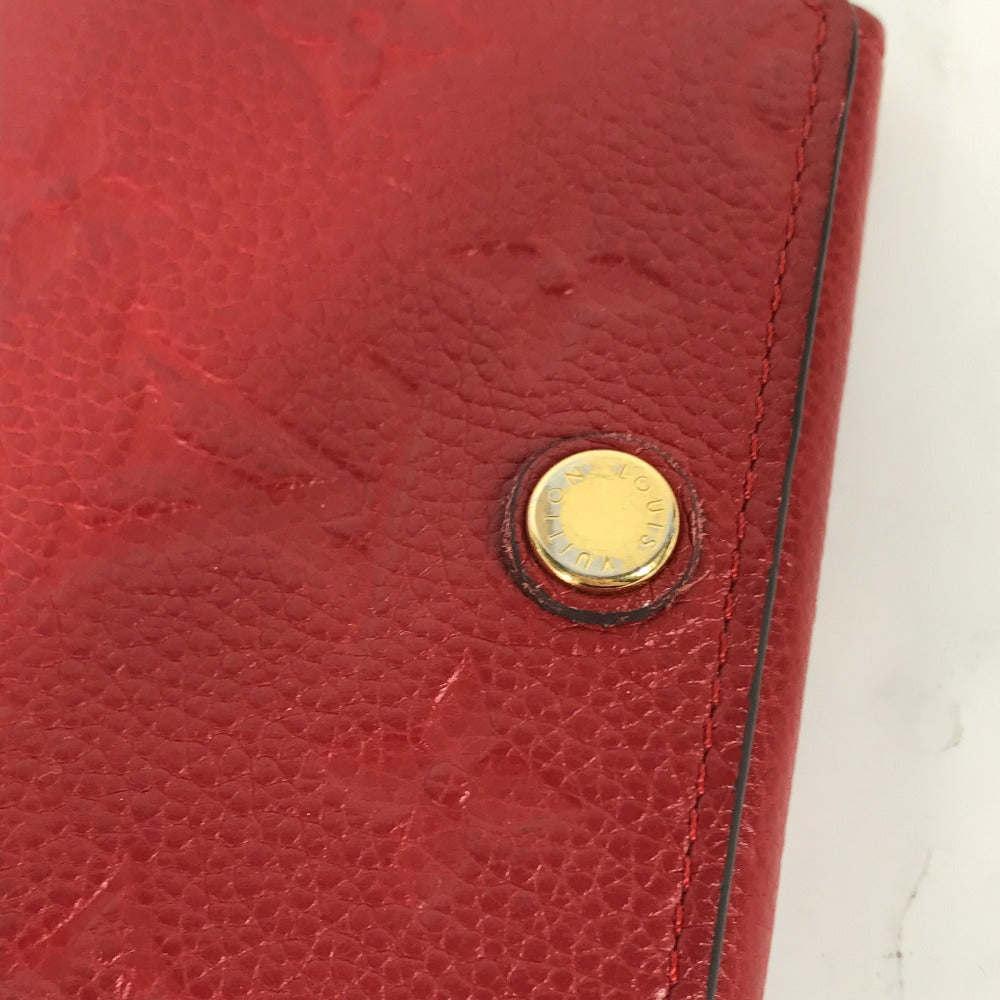 LOUIS VUITTON Card Case M58457 Monogram Ann Platt Leather Red Monogram Ann Platt Annevelt Cult De Vigitte Women
