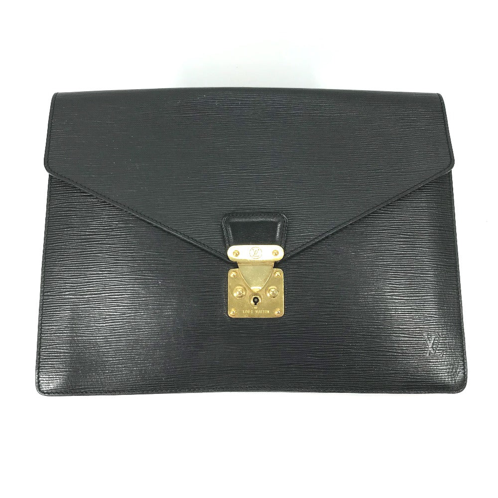 LOUIS VUITTON Clutch bag âl54452 Epi Leather black Epi Porto Document Case mens