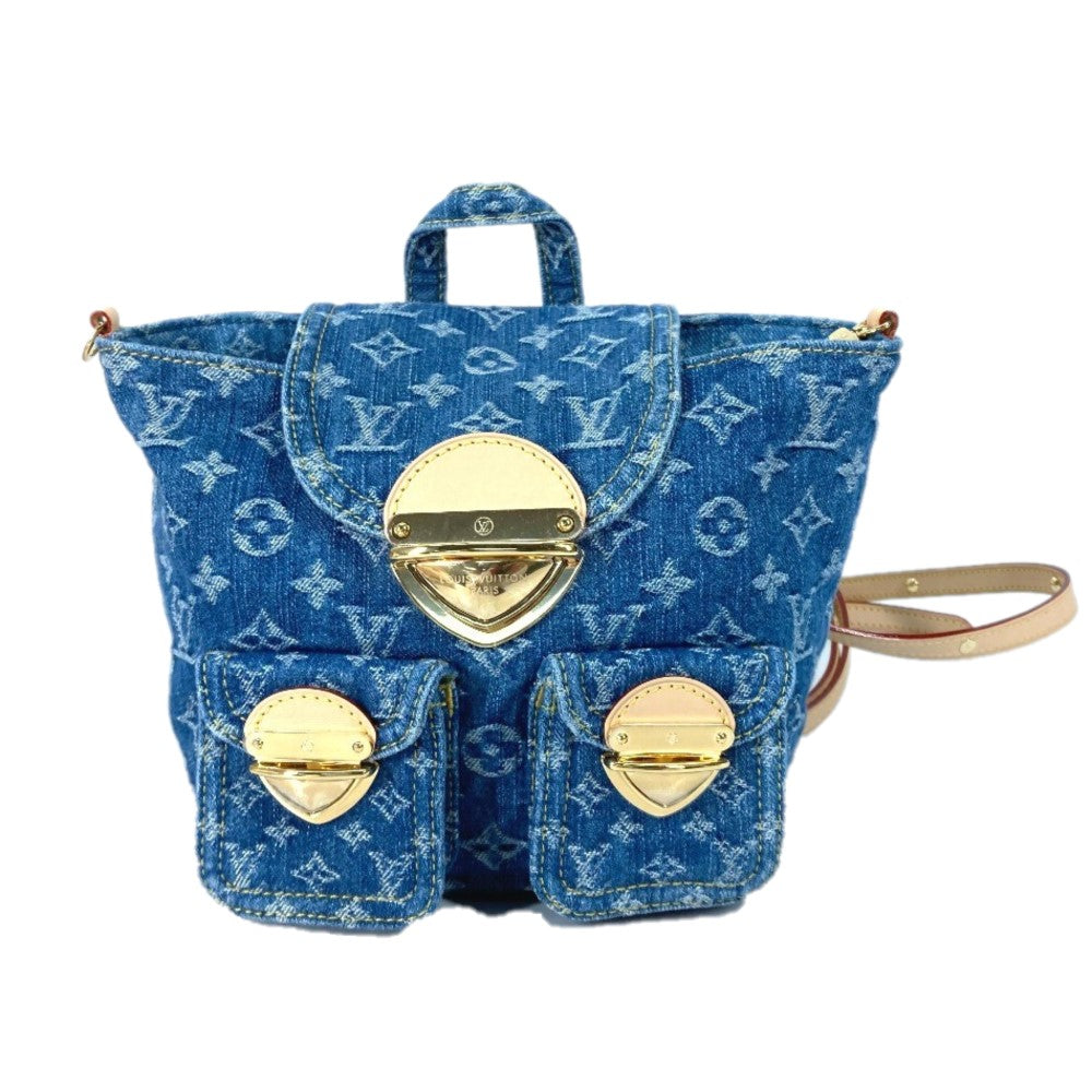 LOUIS VUITTON Backpack M46836 Monogram denim blue New LV Remix Venice