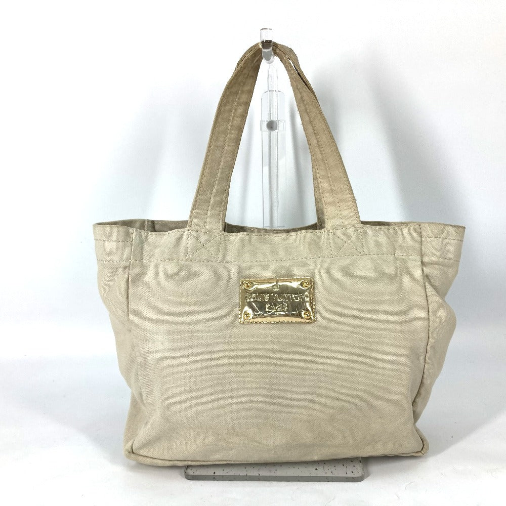 LOUIS VUITTON Tote Bag M95468 canvas beige That's Love LOVE Logo Women
