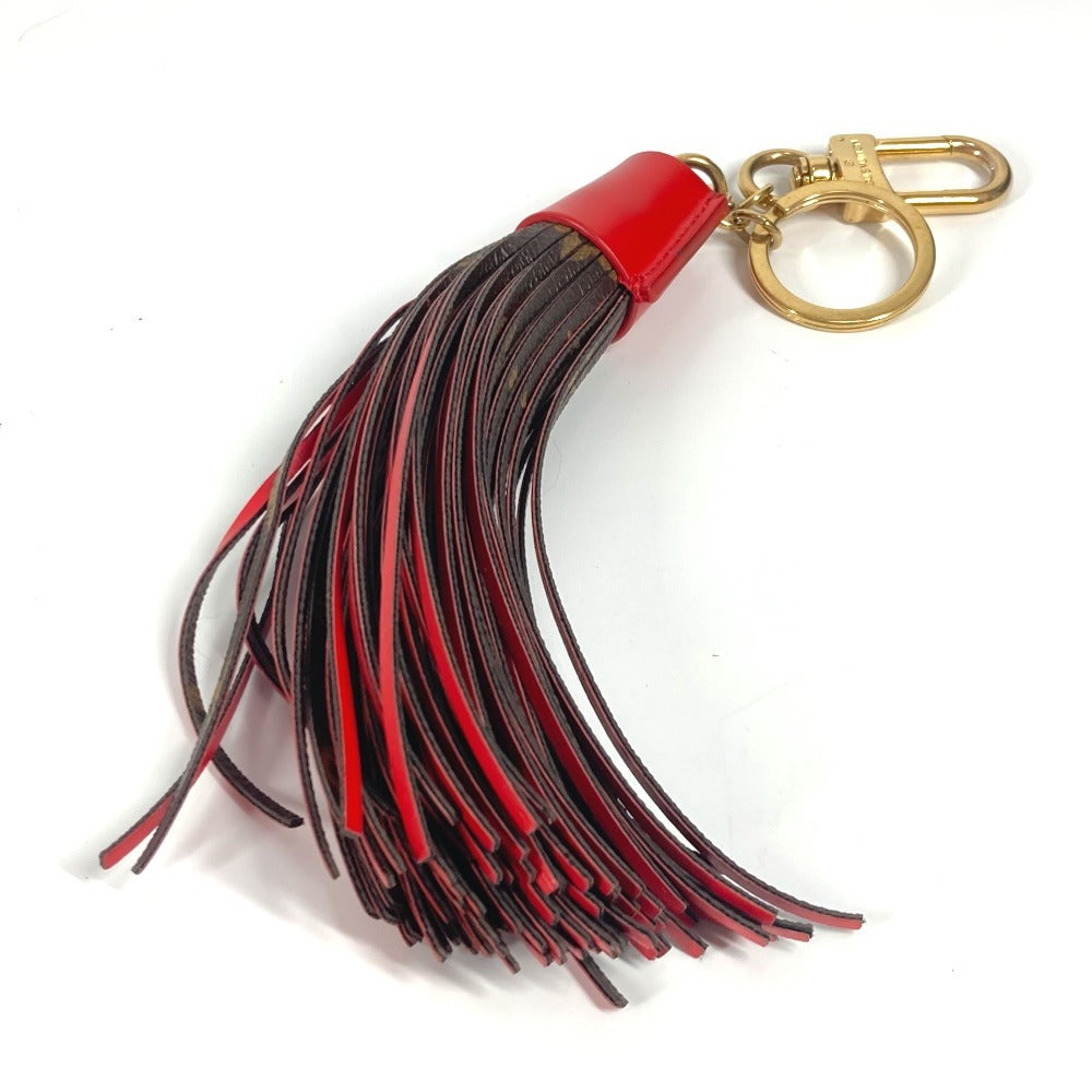 LOUIS VUITTON key ring M78616 Monogram canvas Brown Monogram Tassel bag charm