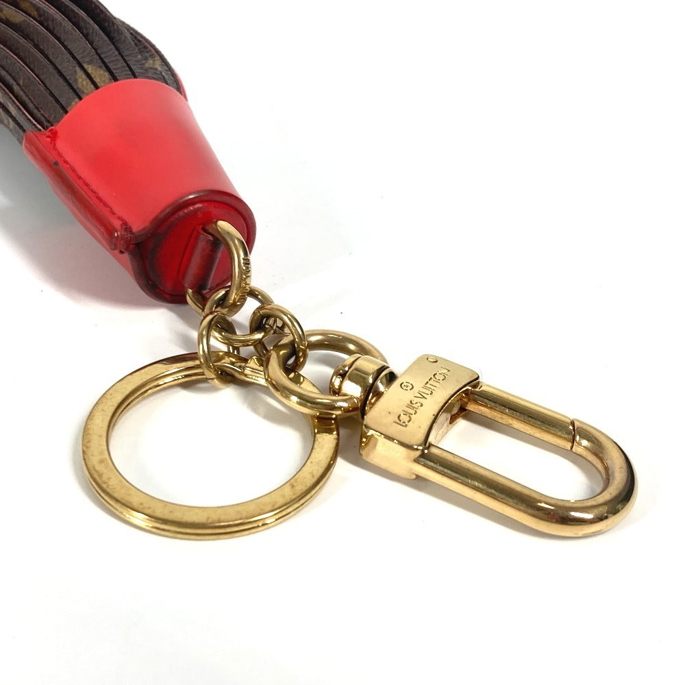 LOUIS VUITTON key ring M78616 Monogram canvas Brown Monogram Tassel bag charm
