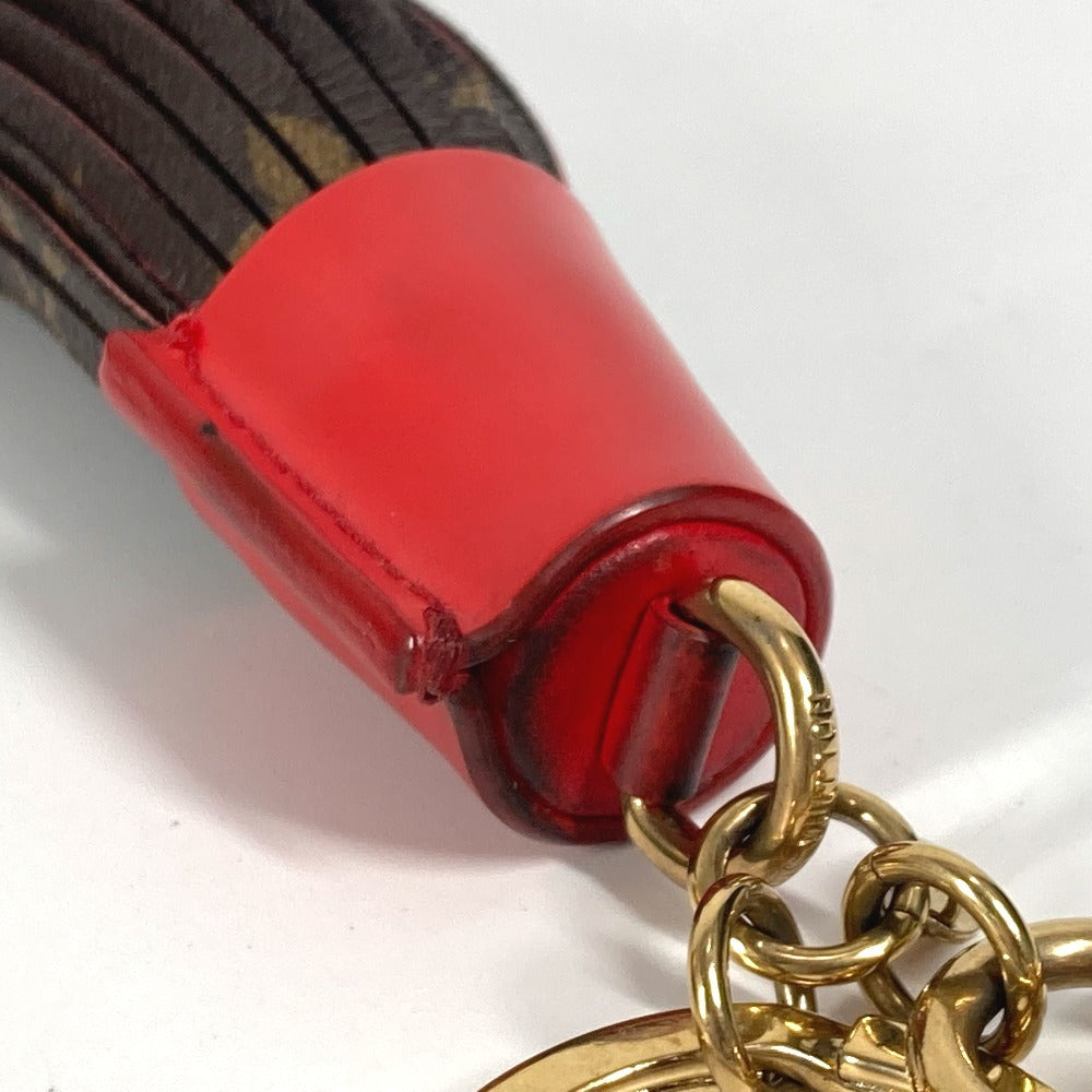 LOUIS VUITTON key ring M78616 Monogram canvas Brown Monogram Tassel bag charm