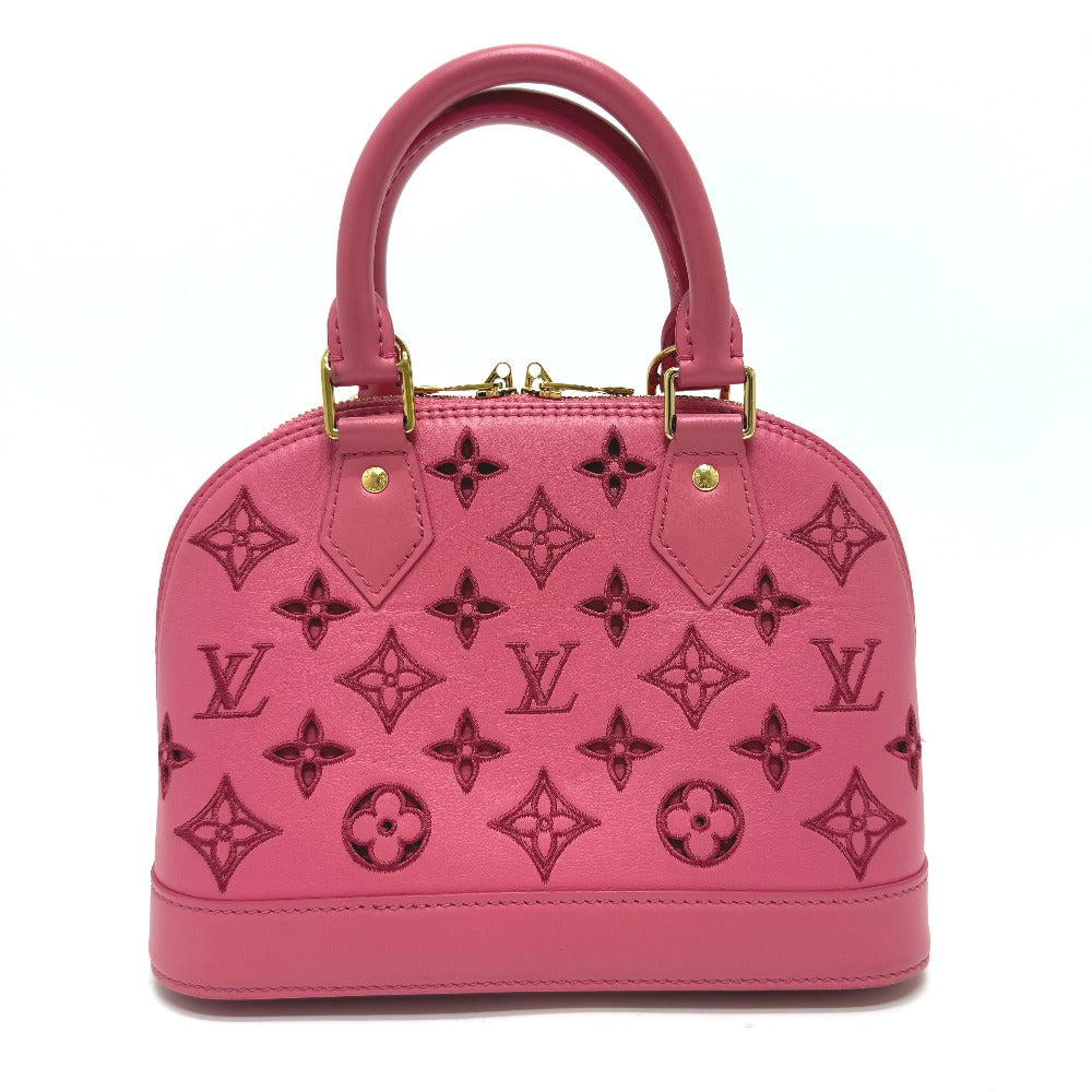 LOUIS VUITTON Handbag M22878 leather pink LV Broderie Anglaise Alma BB