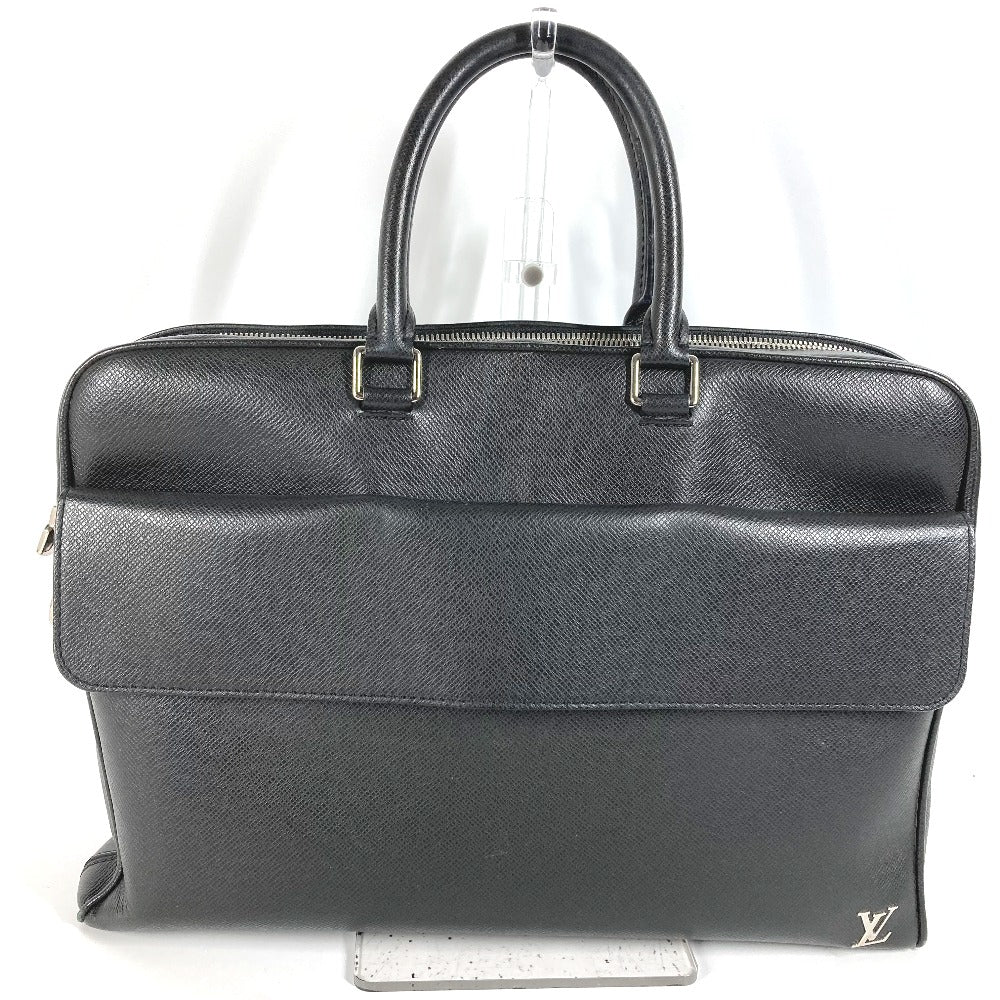 LOUIS VUITTON Business bag M30440 Taiga Leather black Taiga Alex mens