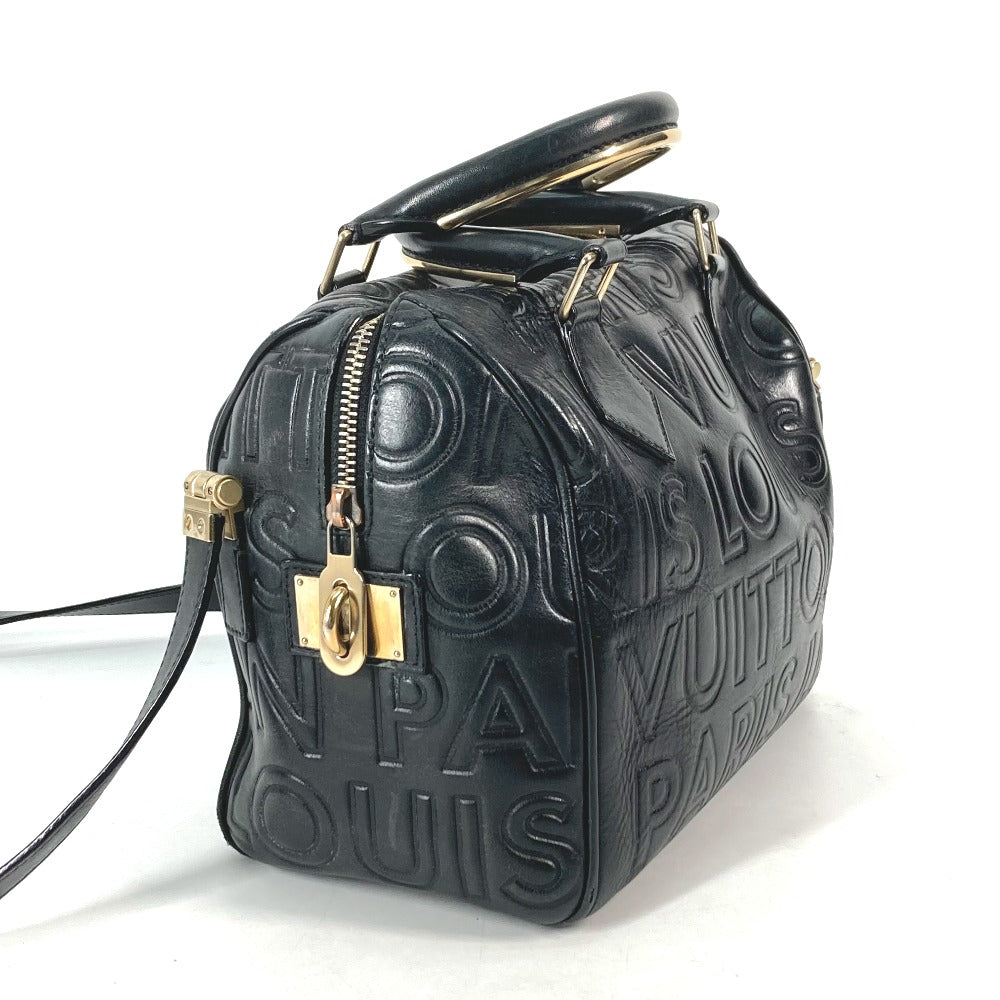 LOUIS VUITTON Handbag M95814 leather black 2008 Limited Edition Monogram Speedy Mini 20 Women