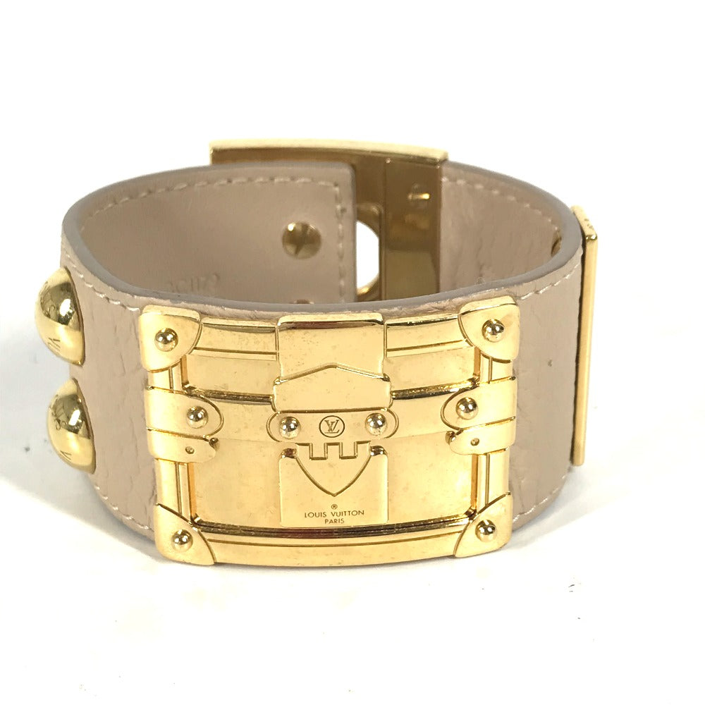 LOUIS VUITTON Bangle M6538ï¿½@ leather beige Brasserie SO LV Women 17