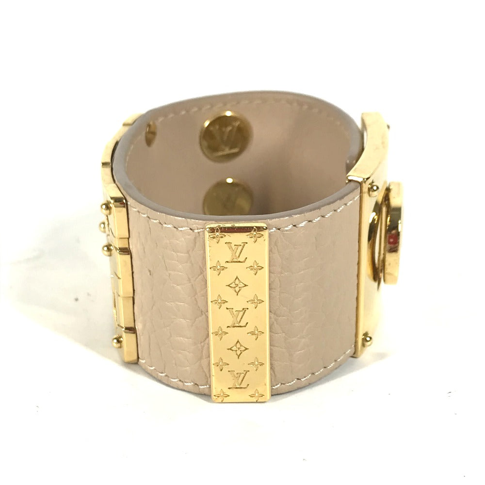 LOUIS VUITTON Bangle M6538ï¿½@ leather beige Brasserie SO LV Women 17