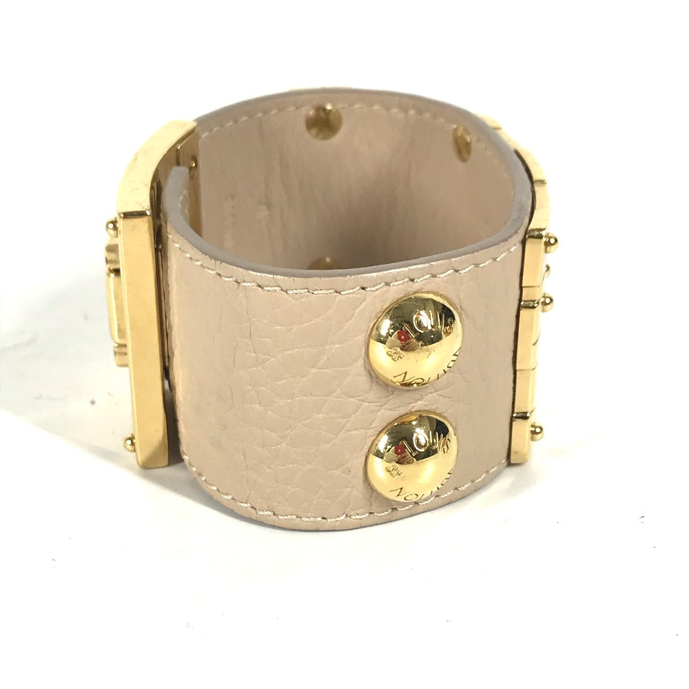 LOUIS VUITTON Bangle M6538ï¿½@ leather beige Brasserie SO LV Women 17