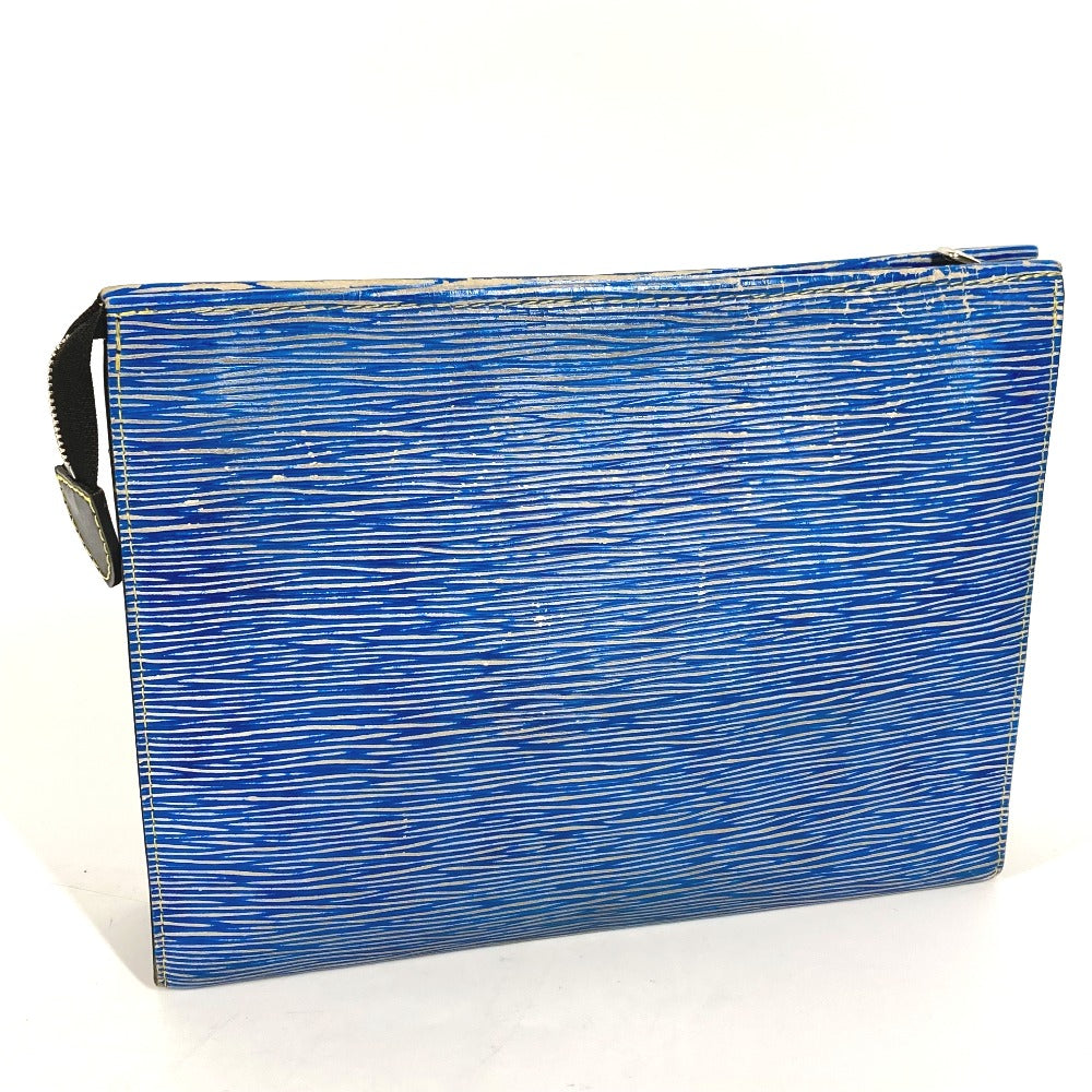 LOUIS VUITTON business bag M54654 Epi Leather blue Epi denim posh toilette mens