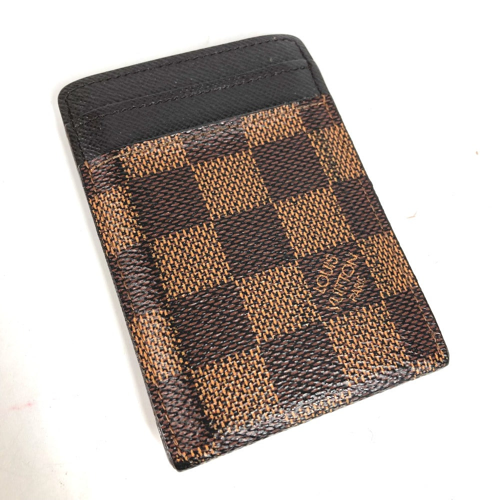 LOUIS VUITTON Card Case N61209 Damier canvas Brown Damier Porte Cartes Pance Women