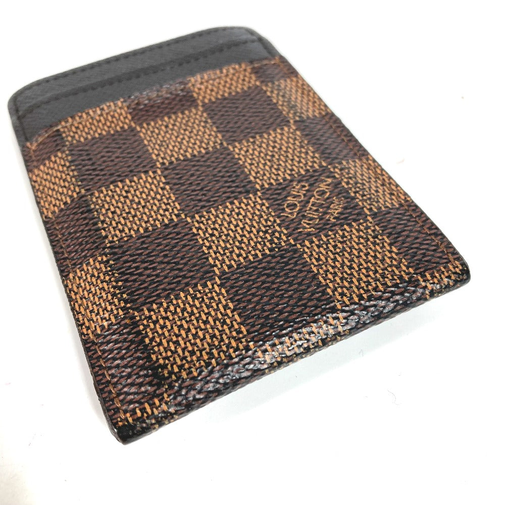 LOUIS VUITTON Card Case N61209 Damier canvas Brown Damier Porte Cartes Pance Women