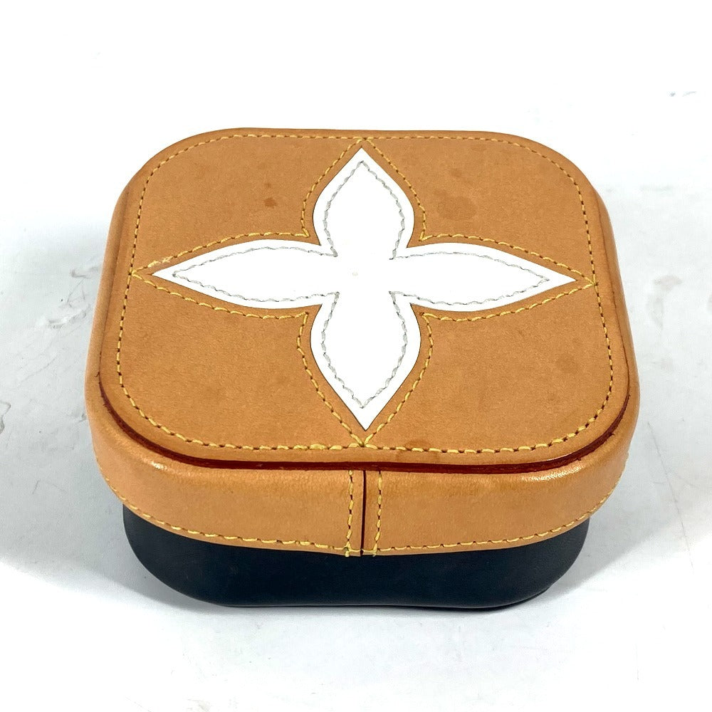 LOUIS VUITTON Accessory case Leather, Monogram Canvas Brown Accessory case, jewelry case Monogram Flower Box Boite Clarins PM Women