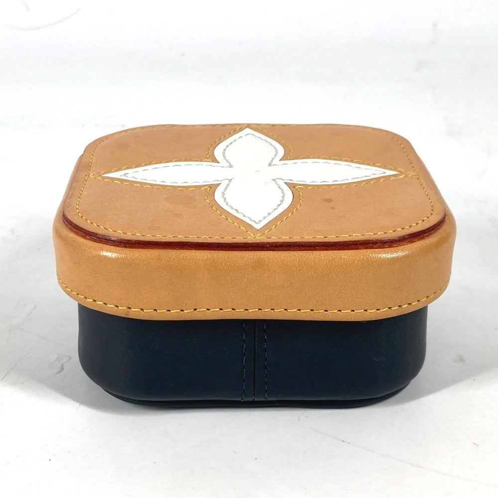 LOUIS VUITTON Accessory case Leather, Monogram Canvas Brown Accessory case, jewelry case Monogram Flower Box Boite Clarins PM Women