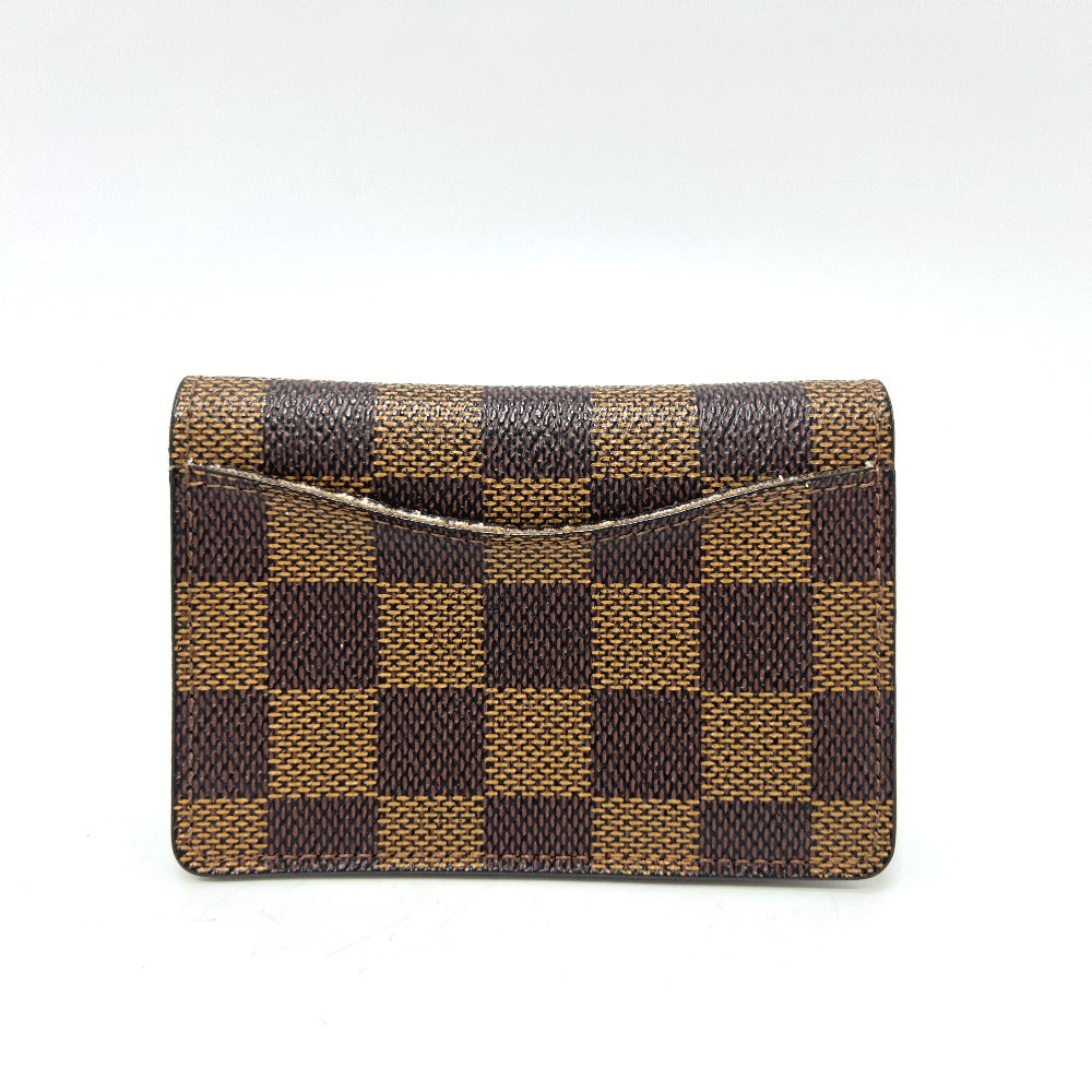 LOUIS VUITTON Card Case M60502 Damier canvas Brown Organizer De Poch Women