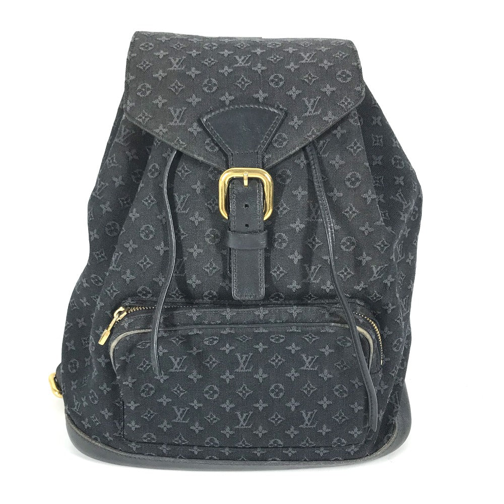 LOUIS VUITTON Backpack M92455 Monogram denim blue Monogram Mini Denim MontsourisGM Women