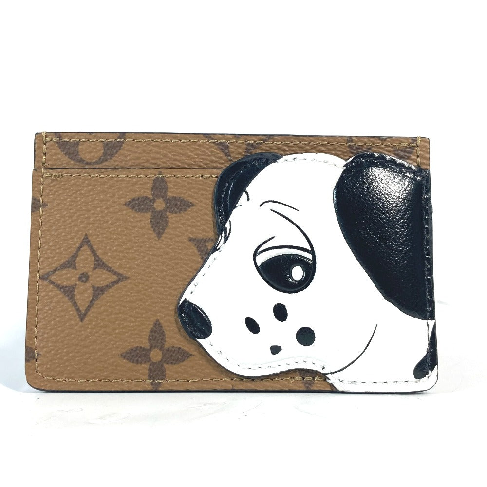LOUIS VUITTON Card Case M83691 Monogram reverse canvas Brown Monogram reverse Porto cult  Simple Women