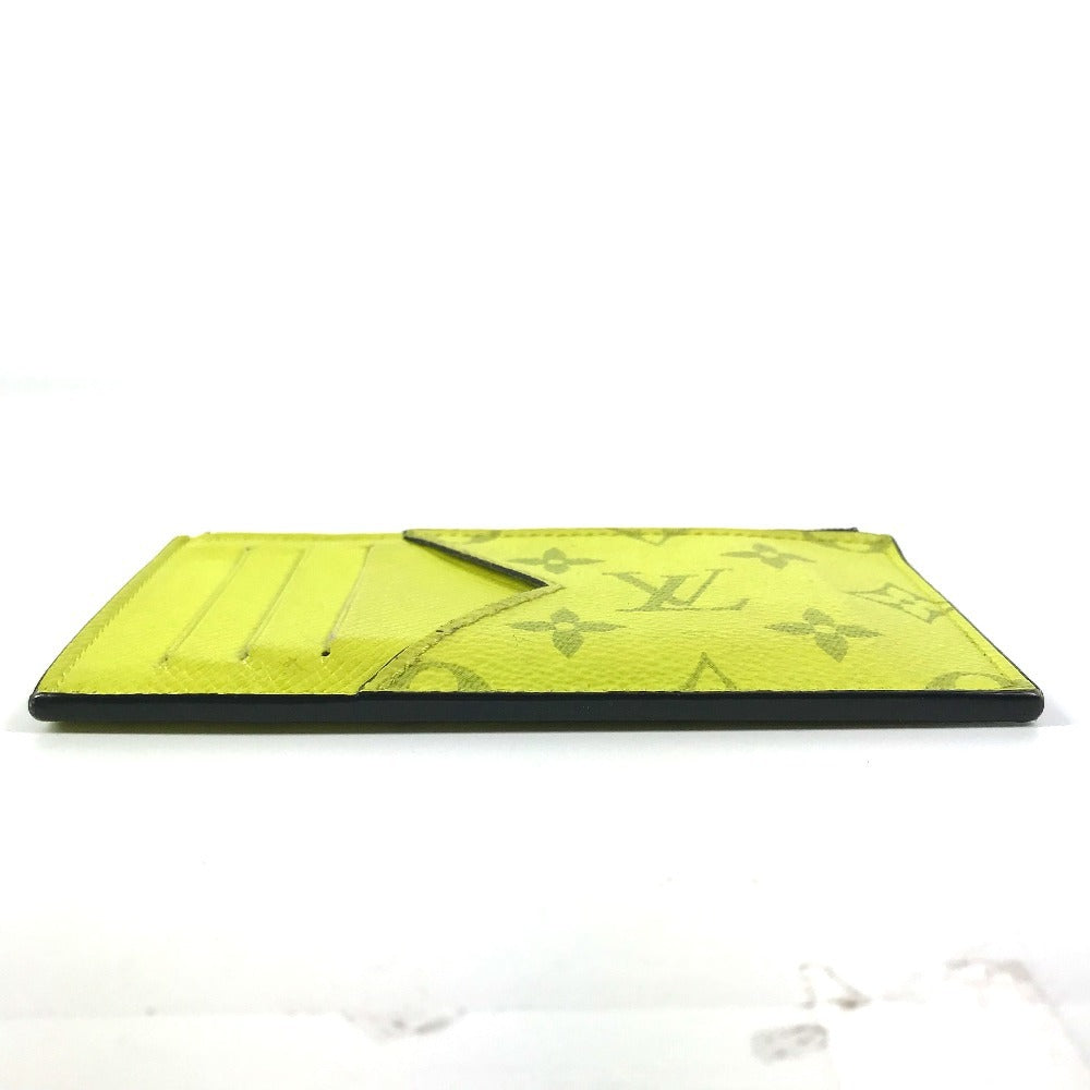 LOUIS VUITTON Coin case M30950 Taiga Leather, Monogram Canvas yellow Taigalama Coin card holder Women(Unisex)
