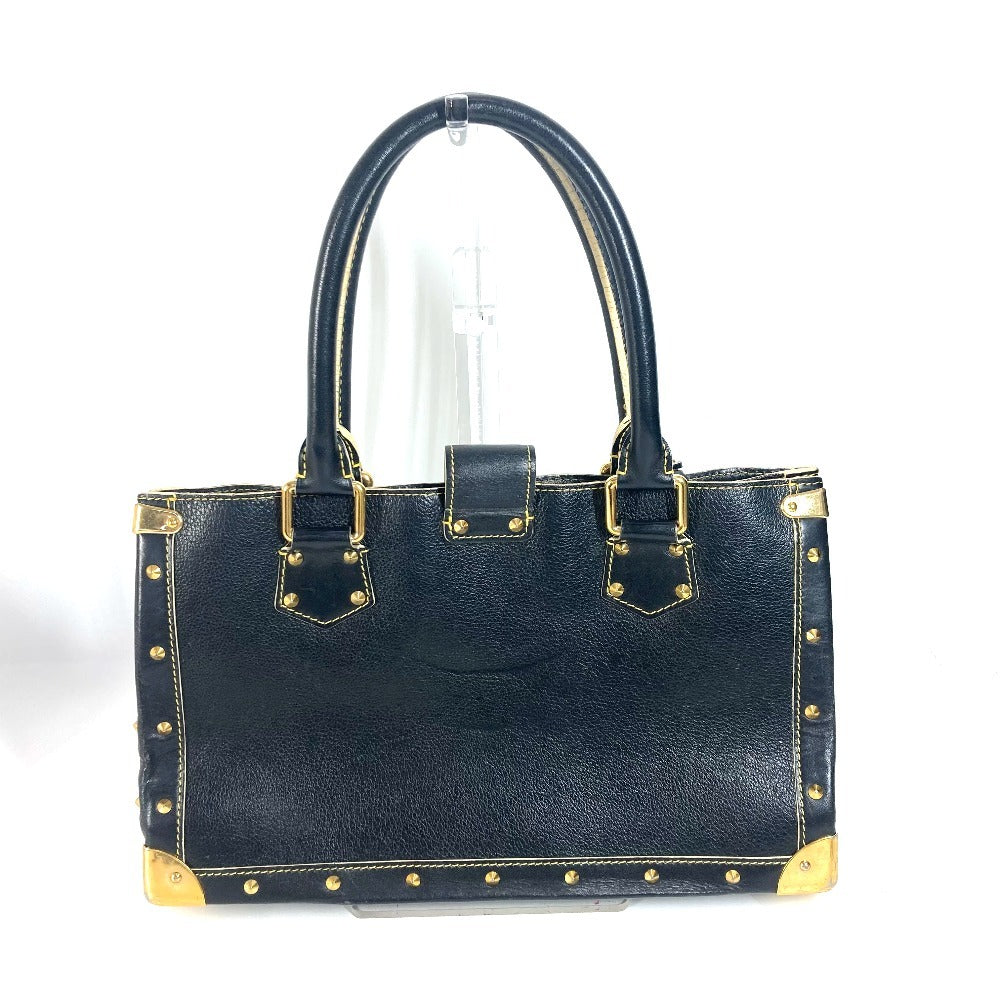 LOUIS VUITTON Tote Bag M91812 Suhari leather black Suhari Faburo Studs Women