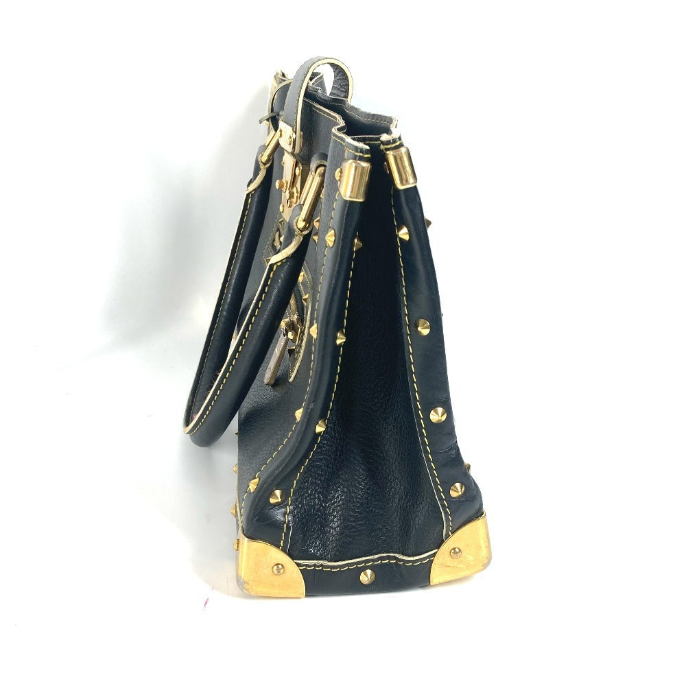 LOUIS VUITTON Tote Bag M91812 Suhari leather black Suhari Faburo Studs Women