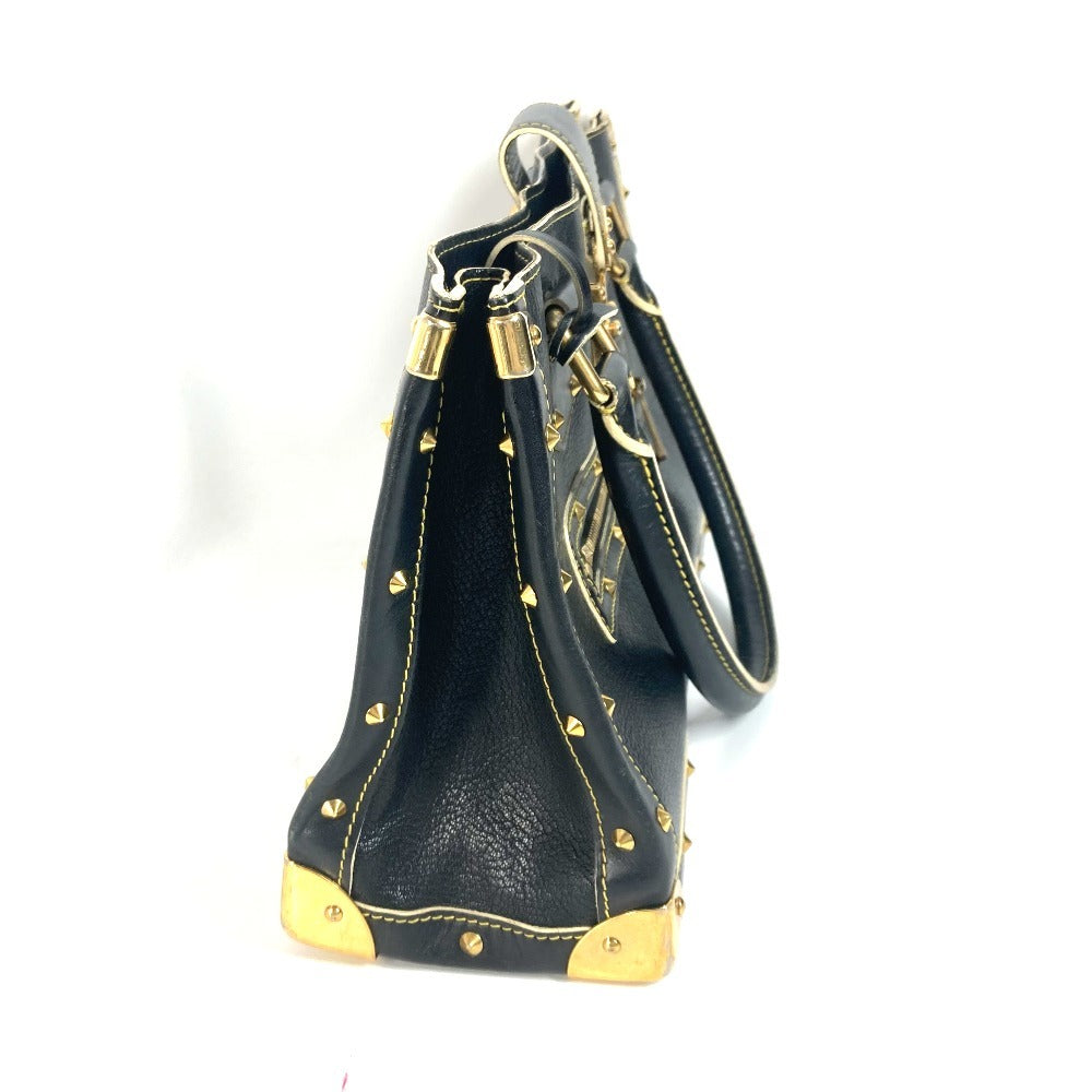 LOUIS VUITTON Tote Bag M91812 Suhari leather black Suhari Faburo Studs Women