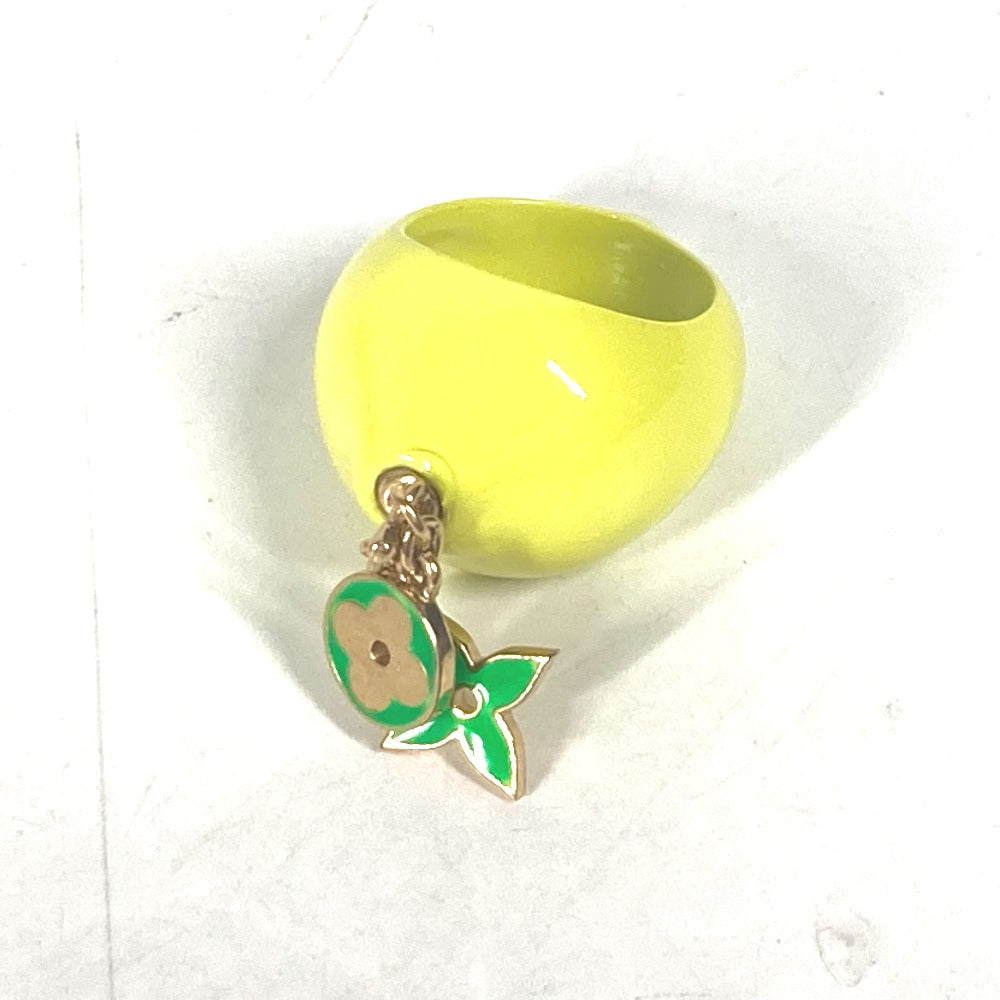 LOUIS VUITTON Ring MP3279 enamel yellow Berg LV Fruit Lemon mens M