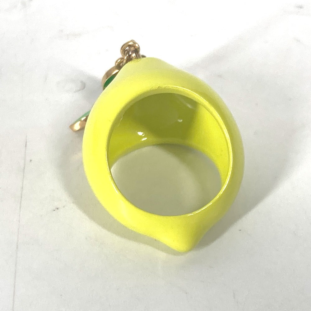 LOUIS VUITTON Ring MP3279 enamel yellow Berg LV Fruit Lemon mens M