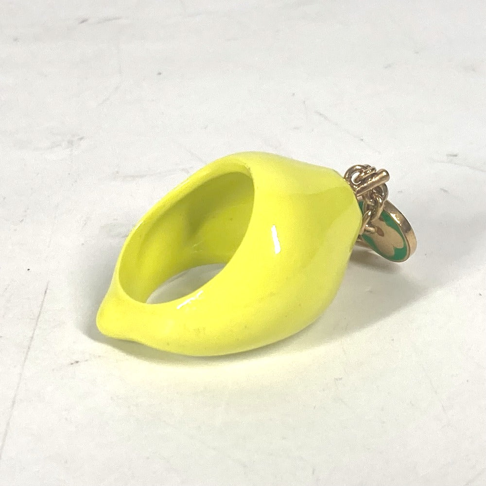 LOUIS VUITTON Ring MP3279 enamel yellow Berg LV Fruit Lemon mens M