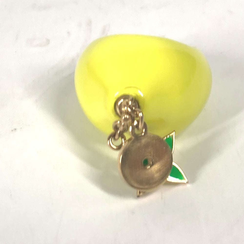 LOUIS VUITTON Ring MP3279 enamel yellow Berg LV Fruit Lemon mens M